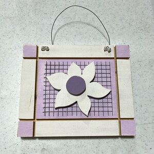 White and purple flower